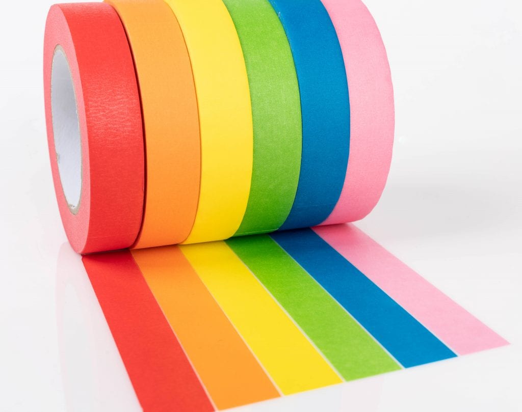 6-pack Colored Masking Tape