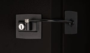 Guardianite Premium Refrigerator Door Lock with Built-in Keyed Lock (Black)