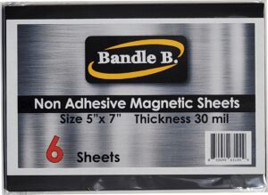 magnetic craft sheets size 5 by 7 inches 6 sheets