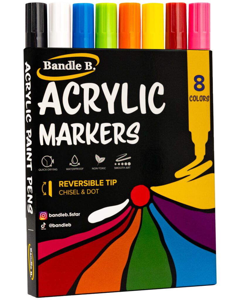 Bandle B. Acrylic Paint Markers - 8 pack